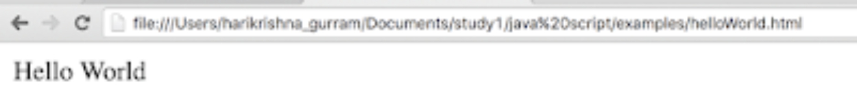 documentwriteHello World Above statement gives instruction to the browser - photo 1