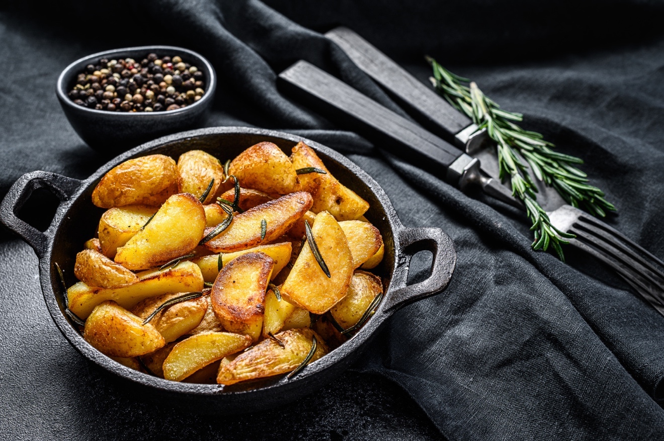 Baked potato wedges are crispy and delicious and taste even better with bagel - photo 7