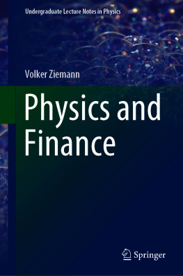 Volker Ziemann Physics and Finance