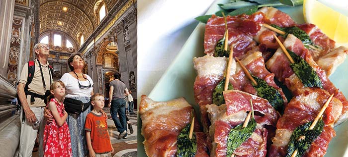 Marveling at St Peters Basilica savory saltimbocca alla romana veal - photo 8