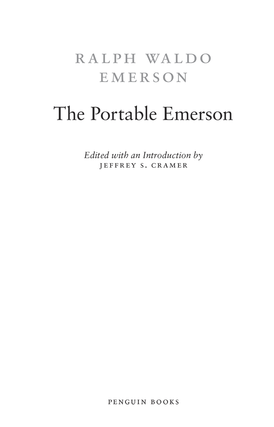 The Portable Emerson Penguin Classics - image 3