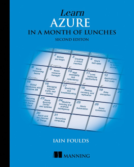 Iain Foulds Learn Azure in a Month of Lunches, Second Edition