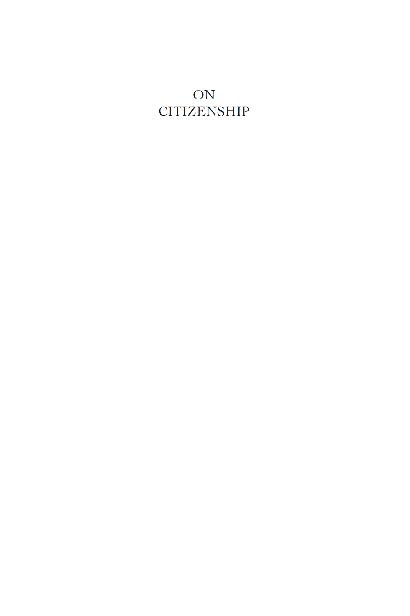 ON CITIZENSHIP - image 2