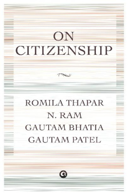 Romila Thapar - ON CITIZENSHIP