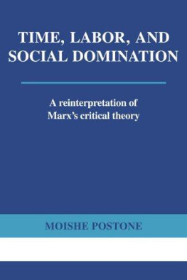 Moishe Postone - Time, Labor, and Social Domination: A Reinterpretation of Marxs Critical Theory