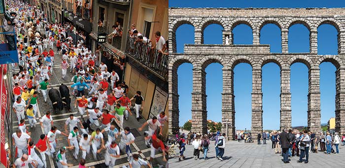 Running with the bulls in Pamplona Segovias towering aqueduct Thanks to the - photo 8