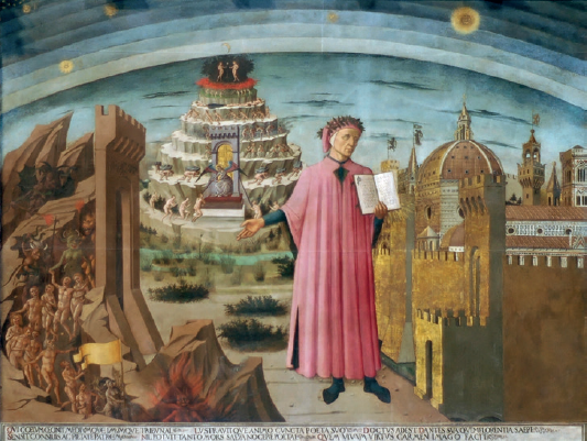 Domenico di Michelino La Divina commedia di Dante 1465 fresco in the - photo 5