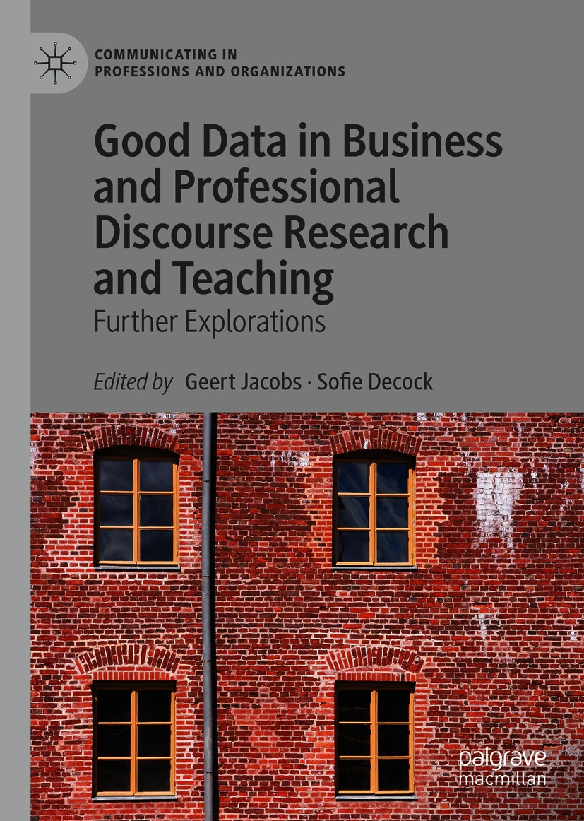 Book cover of Good Data in Business and Professional Discourse Research and - photo 1