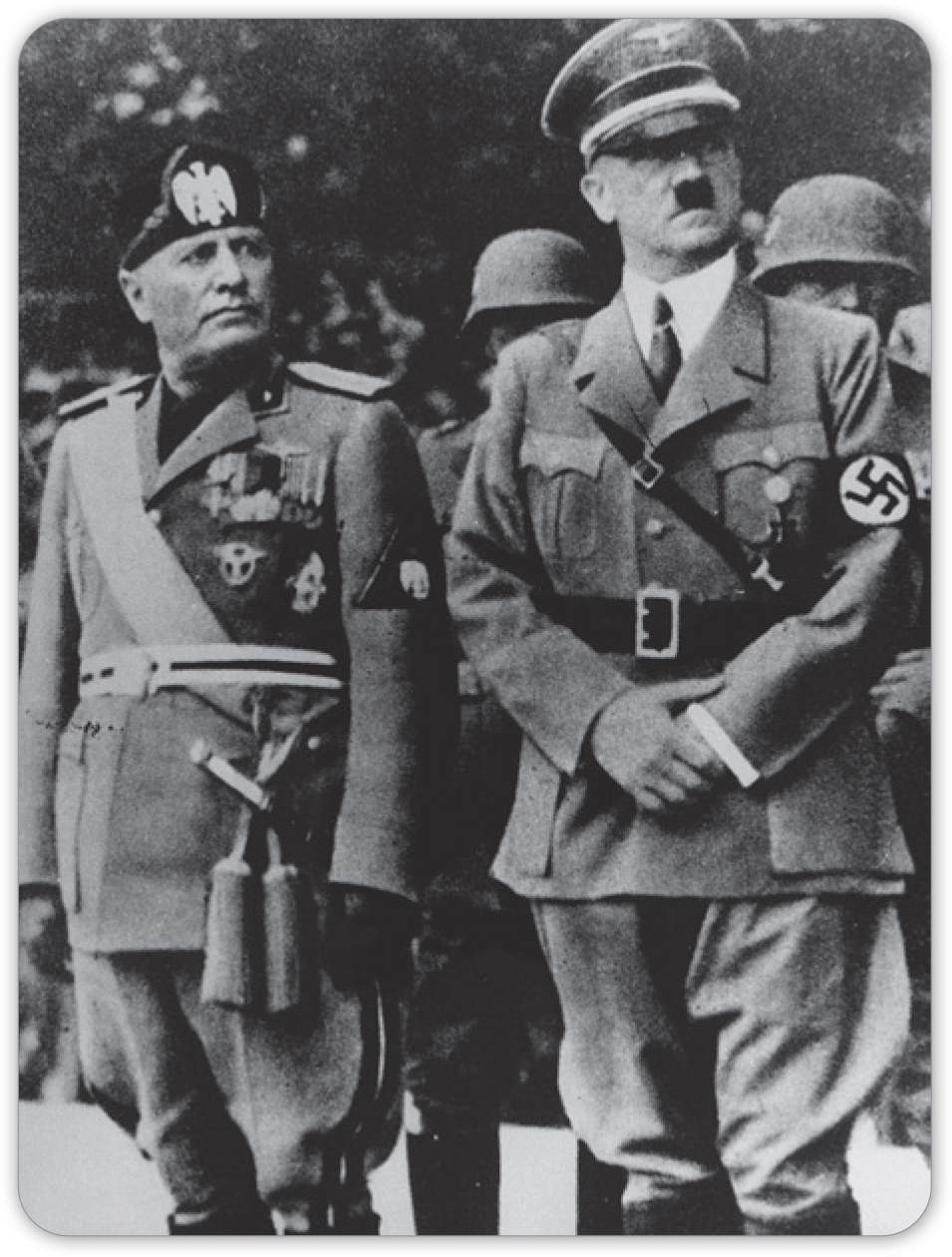 BENITO MUSSOLINI prime minister of Italy and ADOLF HITLER during an official - photo 5