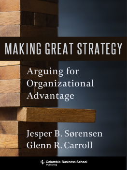 Sorensen Jesper B. - Arguing for Organizational Advantage
