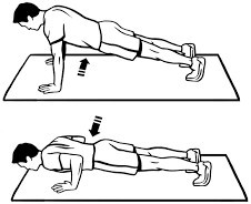 6 At the top of your push-up your arms should be straight and supporting your - photo 12