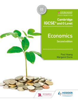 Paul Hoang Cambridge IGCSE® and O Level: Economics