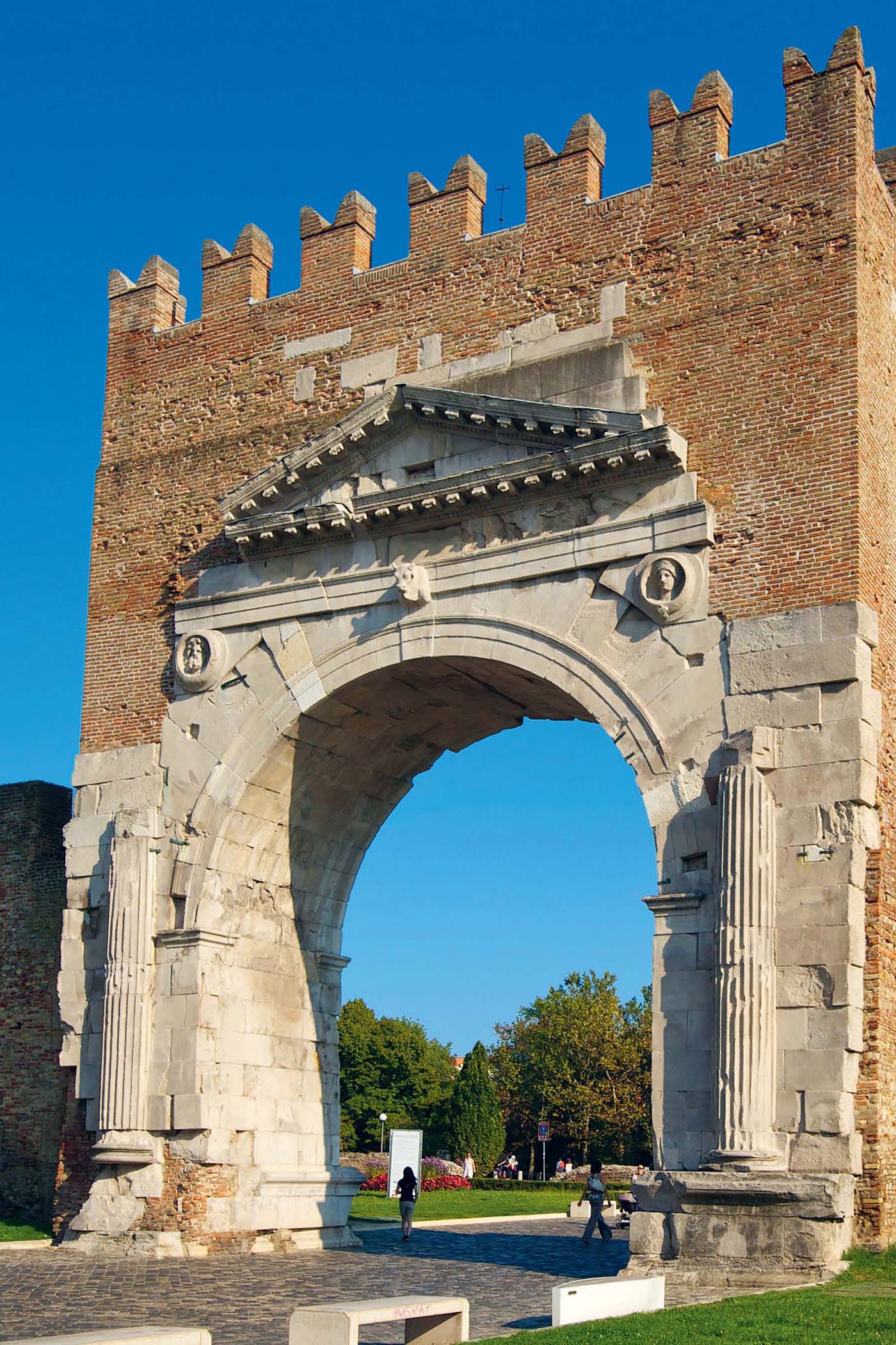 Rimini Arch of Augustus 27 BC built by Emperor Augustus to commemorate the - photo 3