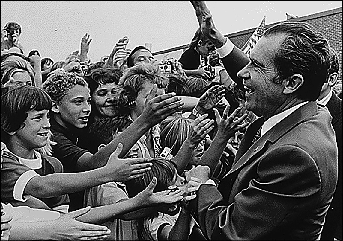 President Nixon greets students in Utica Michigan 1972 For two years the - photo 5