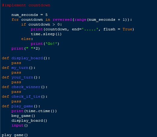 The above code defines the structure of the game We have imported two modules - photo 2