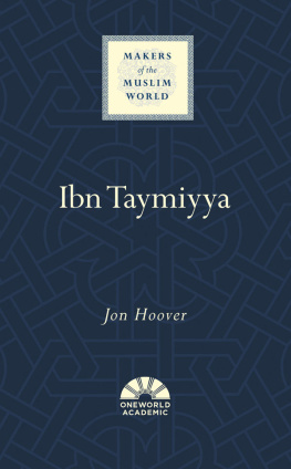 Jon Hoover Ibn Taymiyya