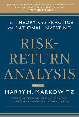 Harry M. Markowitz - Risk-Return Analysis, Volume 2