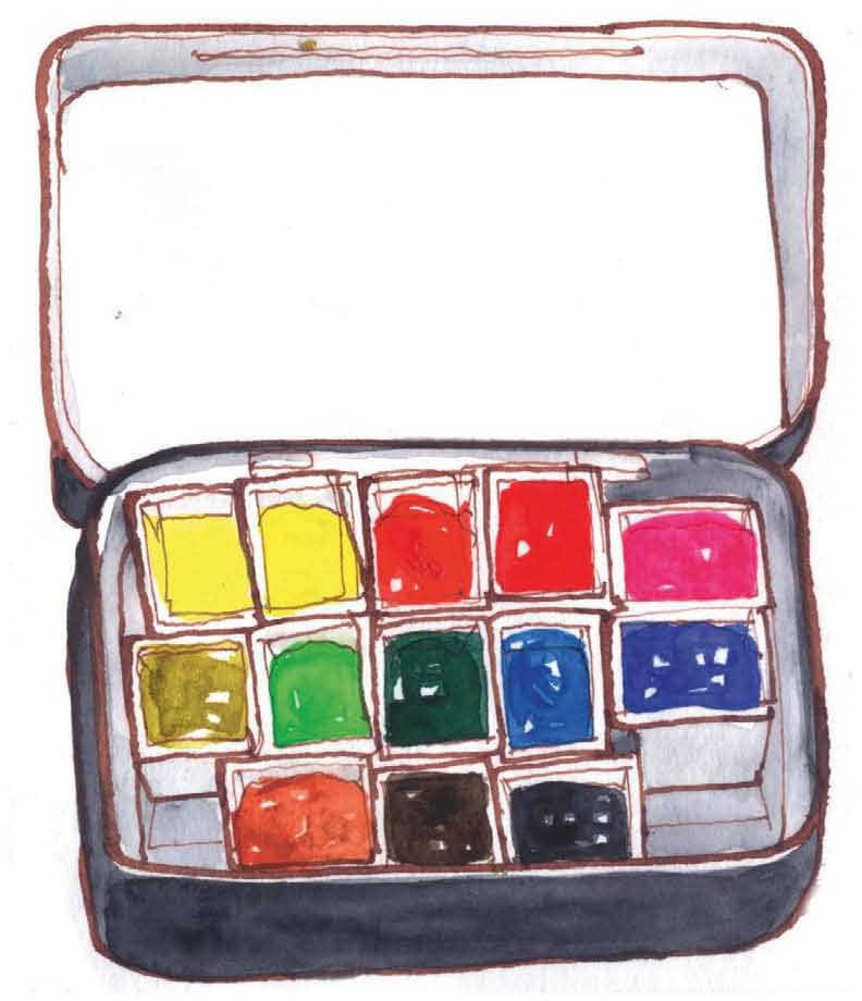 Tiniest paint kit A6 418 51316 105 148 cm sketchbook small enough - photo 8