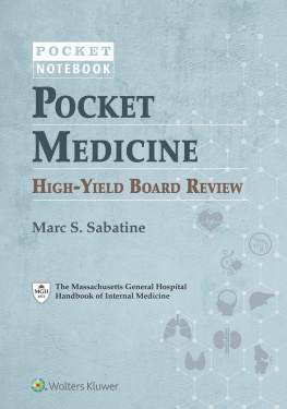 Marc S. Sabatine - Pocket Medicine