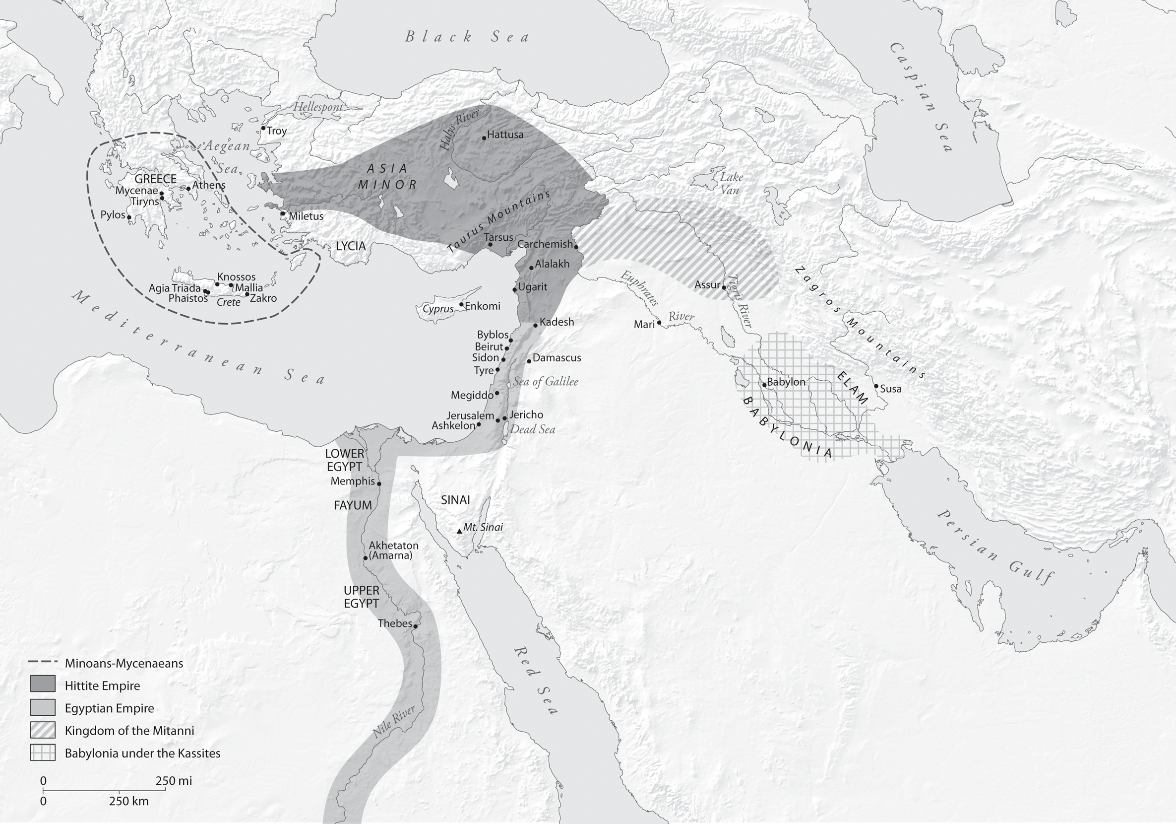 Frontispiece Map of the Late Bronze Age civilizations in the Aegean and - photo 5