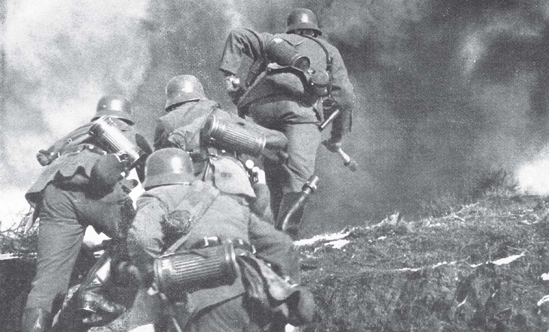 The infantry were at the forefront of the advance Anti-tank gunners on the - photo 6