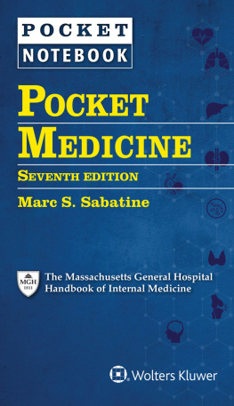 Marc S. Sabatine - Pocket Medicine: The Massachusetts General Hospital Handbook of Internal Medicine