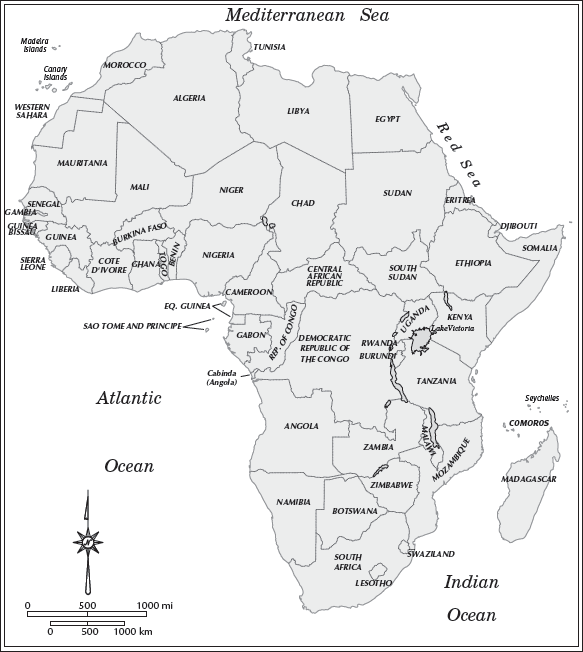 Map of Africa Map provided by Dick Gilbreath Nations Represented by African - photo 5