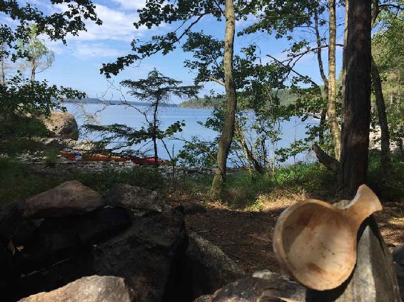 Kuksa carving on a Swedish island Kayaks in the background A wonderful - photo 3