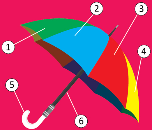 umbrella rm 1 green se kaw 2 blue se fa 3 red se dairng 4 yellow se luang - photo 4