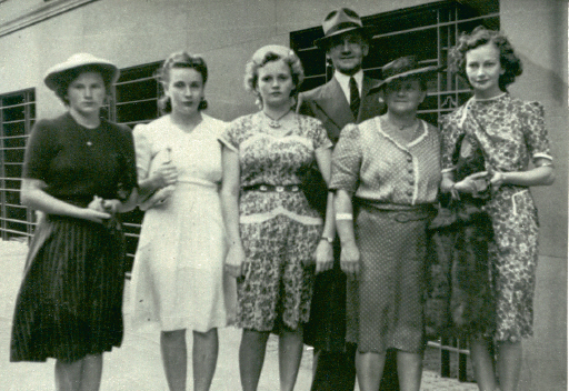 The Ridgway family go to town They are left to right Joan Clair Leah the - photo 4