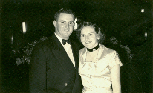 Dudley and Joan on a night out in Sydney in the early 1950s when they were both - photo 8