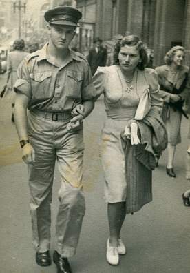 A Sydney street photo of Dudley and Joan during their courting days Joan has - photo 9