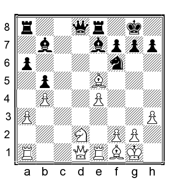 Position after 21 B xe5 21 B f8 22 B b2 N xe4 23 N xe4 B xe4 24 Q g4 - photo 12