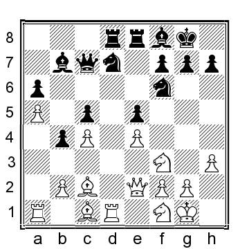 Position after 19 Q c7 20 B g5 After 20 N e3 Black may capture the - photo 15