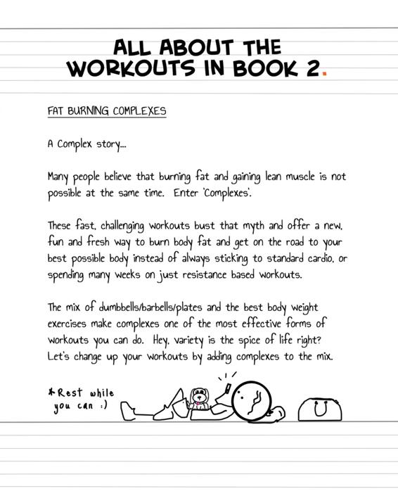 Fitstickz - Healthy Doodles Serious Effective Home Workouts Book 2 Fat Burning Dumbbell or Resistance Workouts At Home - photo 18