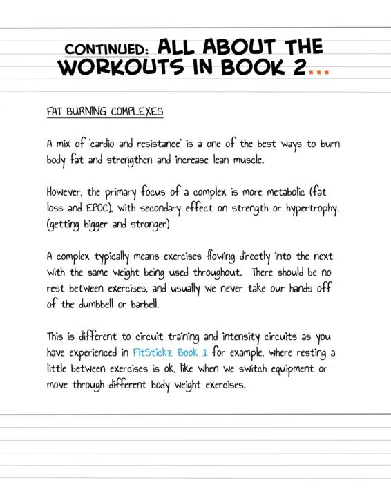 Fitstickz - Healthy Doodles Serious Effective Home Workouts Book 2 Fat Burning Dumbbell or Resistance Workouts At Home - photo 20