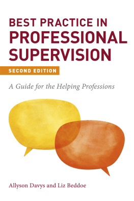 Davys Allyson - Best Practice in Professional Supervision, Second Edition