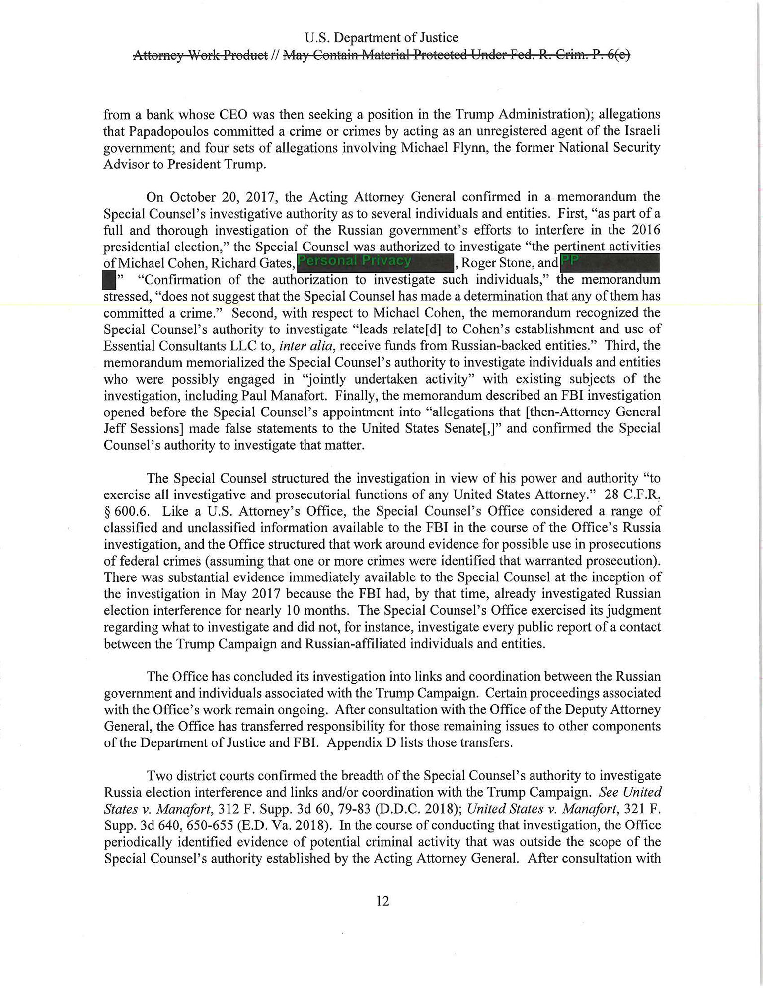 The Mueller Report - photo 13