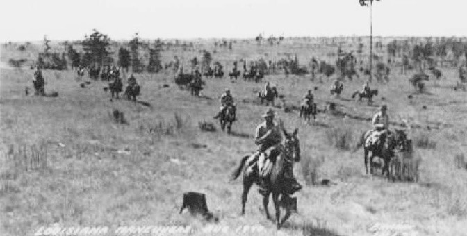 1st Cavalry Division troopers ride across an open area in a dispersed formation - photo 5