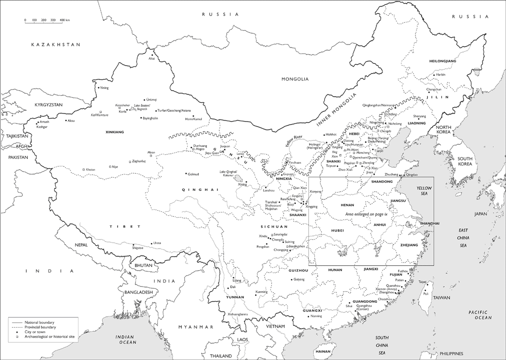 Present-day China showing archaeological and historical sites Enlargement - photo 3