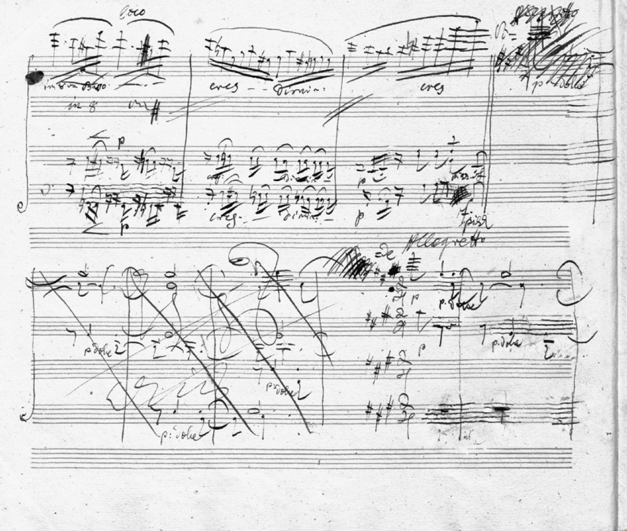 Page from autograph manuscript of Beethovens String Quartet in C-sharp Minor - photo 3