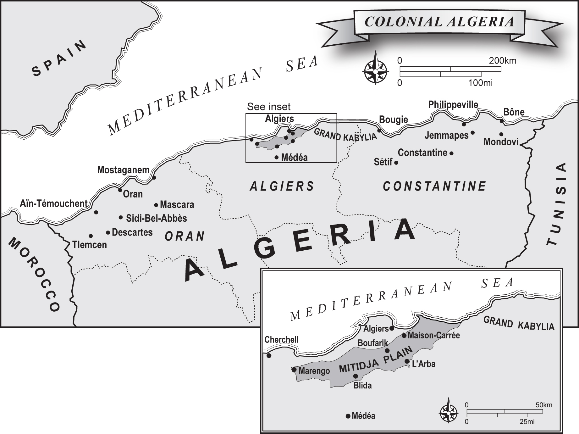 MAP 1Colonial Algeria MAP 2The Western Mediterranean For most of the - photo 2