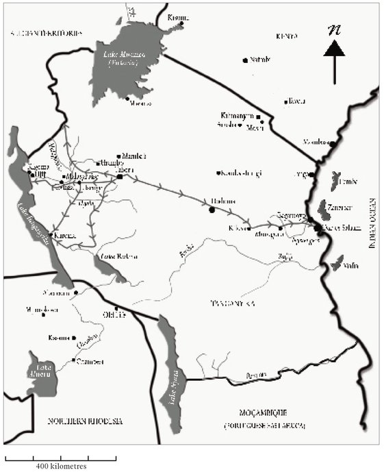 Slave-trade route circa 1890 Askari route 19151918 Prologue I - photo 4