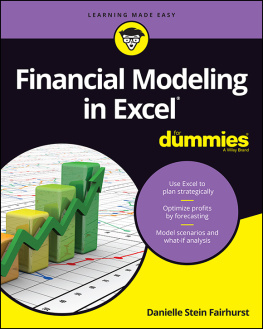 Fairhurst Danielle Stein - Financial Modeling in Excel for Dummies