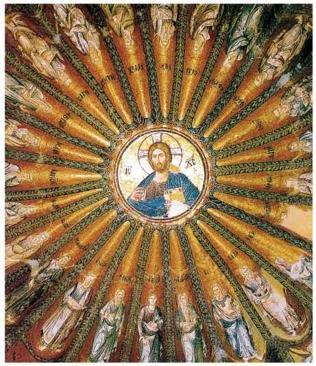 Christ the center of history Cupola mosaic ca 1320 Istanbul Chora - photo 1