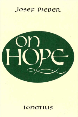 Josef Pieper - On Hope