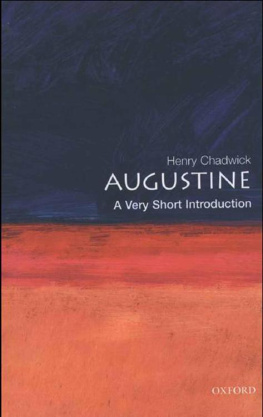 Henry Chadwick Augustine: A Very Short Introduction (Very Short Introductions)