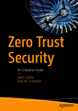 Jason Garbis Zero Trust Security: An Enterprise Guide