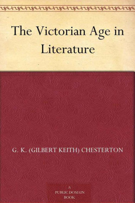 G.K. Chesterton The Victorian Age in Literature