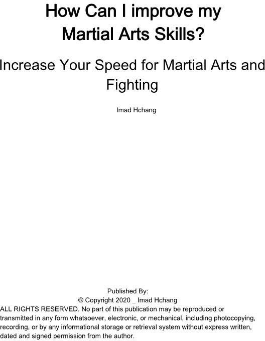 How Can I improve my Martial Arts Skills Increase Your Speed for Martial Arts and Fighting - photo 1